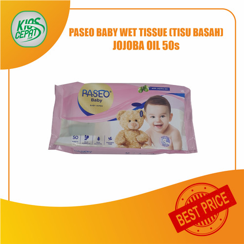 Tissue PASEO Baby Wet Tissue JOJOBA OIL 50s (TISU BASAH)