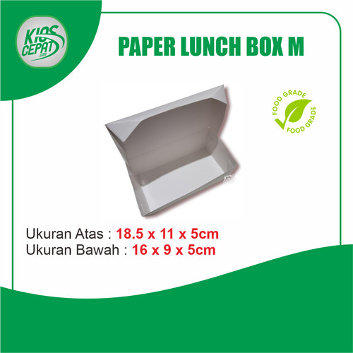 Paper Lunch Box - Kotak Makan Food Grade Ukuran M