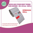 Label Sticker Barcode DIRECT THERMAL 100x150mm (A6) - Roll 500Pcs