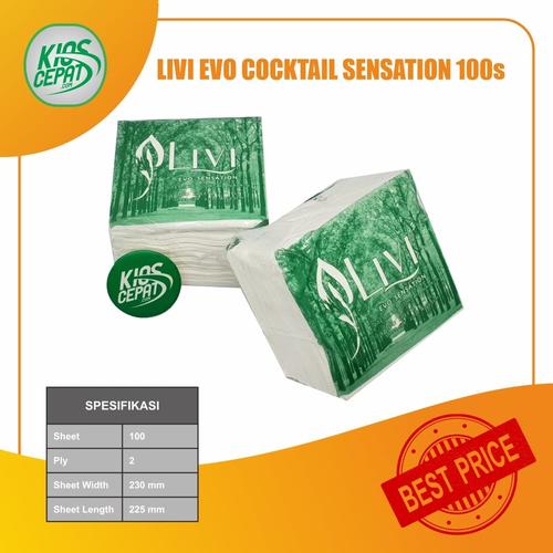 Tissue LIVI EVO Premium Napkin Cocktail Sensation 100's
