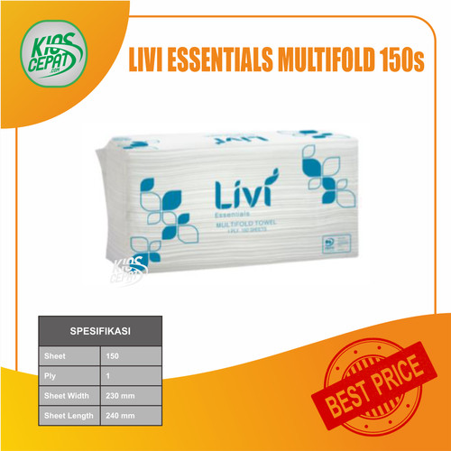 Tissue LIVI EVO TOWEL Multifold 150's