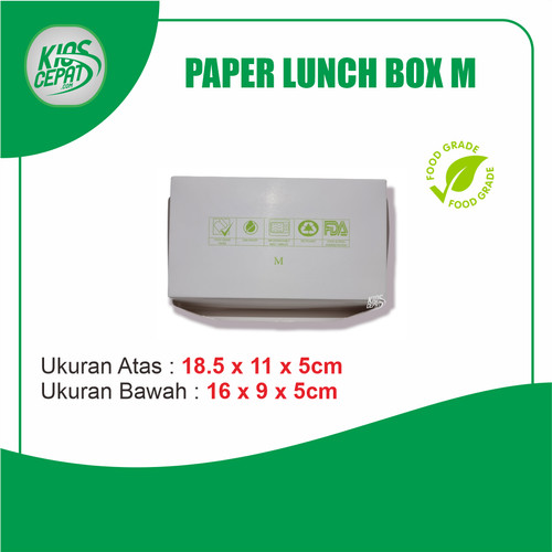 Paper Lunch Box - Kotak Makan Food Grade Ukuran M