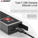 SNDWAY Meteran Laser Digital Mini Range Finder Laser Merah Indoor SW-B - 40 Meter