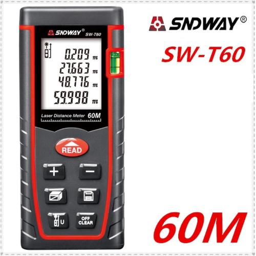 SNDWAY Meteran Laser Digital Distance 60 Meter SW-T60