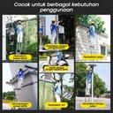 Tangga Teleskopik Multifungsi  5.1M Telescopic Ladder Tangga lipat stainless steel Portabel Tangga Lipat - 2.7M-Tangga Lurus