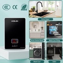Pemanas air listrik instan yang dipasang di dinding/Water heater Suhu Konstan/pemanas air listrik Kamar Mandi / Instan water heater - B - PutihTipe