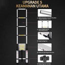 Tangga Teleskopik Portabel, Tangga Tebal Paduan Aluminium, Tangga Multifungsi Rumah dan Industri - Gaya A - 3.2M