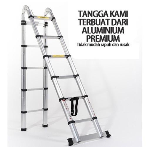 Multifungsi Dengan Teknik Tangga Lipat / Tangga Teleskopik Portabel Rumah Tangga 3.2Meter - melipat - 3.2M