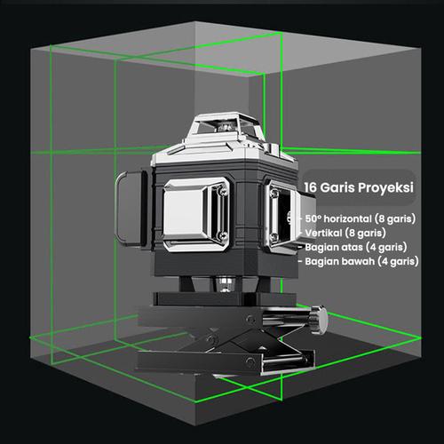 4d 8/16 line digital meteranLaser level leveling  laser level bangunan waterpasslaser keramik laser level leveling multifungsi Level Tingka waterpas laser Level 4 in 1 Alat laser Tukang laser Bangunan canggih - 8 lines 2bat+10pc