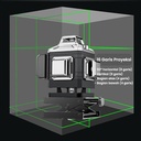 4d 8/16 line digital meteranLaser level leveling  laser level bangunan waterpasslaser keramik laser level leveling multifungsi Level Tingka waterpas laser Level 4 in 1 Alat laser Tukang laser Bangunan canggih - 8 lines 2bat+10pc