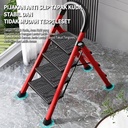 Tangga rumah 2 step kuat dan kokoh /Baja Karbon Tebal Anti Licin Pegangan Tangan Tangga Bisa Dilepas / 3 Step Tangga Lipat Multifungsi - Tangga baja karbon 2