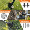 Mesin pemotong rumput listrik tanpa kabel 48vmesin pemotong rumput listrik dengan baterai lithium isi ulang/portabel