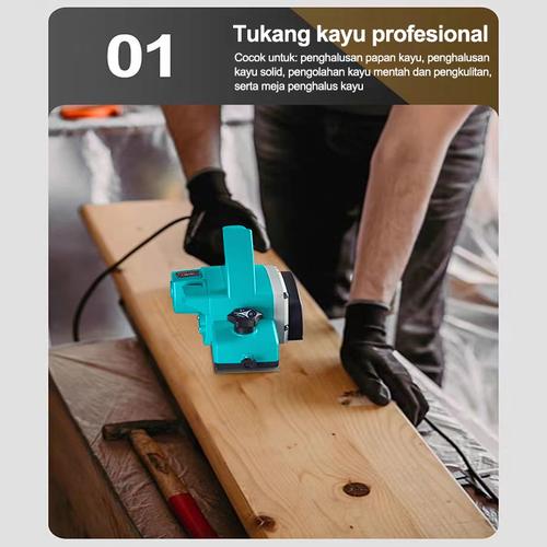 Mesin Serut Kayu Elektrik 600W Electric Wood Planer Machine Orion  Serut Kayu Kecil Multifungsi untuk Kegunaan Rumah Tangga