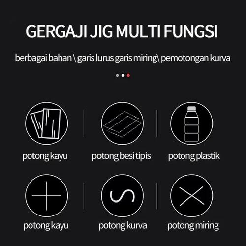 Jigsaw 550W Jigsaw Pemotong Kayu Jigsaw Listrik Gergaji Listrik Jigsaw Mesin Potong Jigsaw