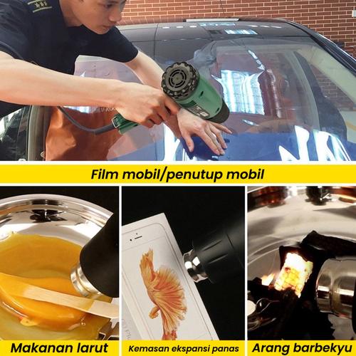220V Air Hot Air Air Heating Alat 2200W Hot Air Alat Car Sticker Plasting Pemanasan Alat Udara Panas