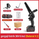 Gergaji Listrik Rantai Elektrik Mini 24 Volt Portable Genggam Lithium Charger Gergaji Baterai