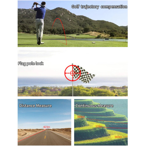 SNDWAY Rangefinder Meteran Laser Teropong Monocular Golf Hunting SW-M - 500