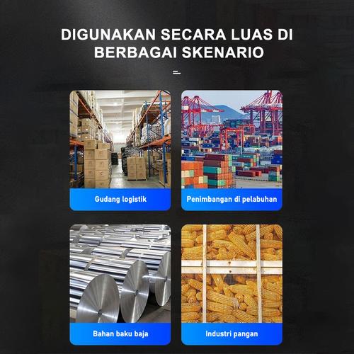 Timbangan Derek Digital 300kg MINI dengan Layar Oranye LED - Oranye 300kg