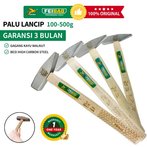 YUEFEIBAO Feibao Palu Tukang Lancip / Fitter Hammer 100-500G / Material Fiberglass / Gagang Kayu/ F19-008 - 100G