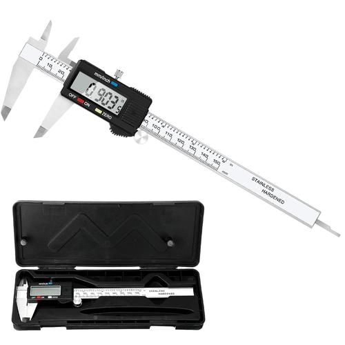 JLD Vernier Caliper Digital 6inch Digital Stainless Steel With LCD Screen 150mm High Precision Caliper Plus Box