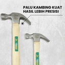 Feibao Palu Kambing  8-16 OZ / Claw Hammer Wooden Handle / Martil Kambing Gagang Kayu / F19-0021 - 8OZ