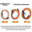 JLD Kabel las Set 3/7/10 meter/Welding Cable Set/Tang Las Kabel Las Set/Stang Las Set （Tang Las+ Tang Massa + Kabel） - 3M