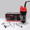 JLD Mesin Profil Kayu Mesin Router 6MM Trimmer mesin Trimmer kayu J3703 Wood Trimmer 300W Dekorasi Rumah Tangga Ukiran Pemotongan lubang