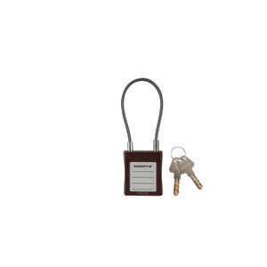 ONEBIZ Stainless Steel Shackle Safety Padlock Brown OB 14-BDG49UDKD CABLE SAFETY PADLOCK
