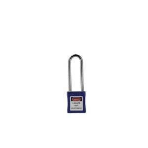 ONEBIZ Long Shackle Safety Padlock New Blue OB 14-BDG23UNDKD Thermoplastic Safety Padlock