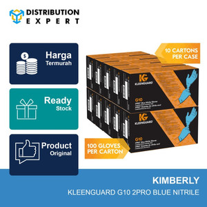 54422 KLEENGUARD* G10 2Pro Blue Nitrile Gloves size 8 (M)-CASE