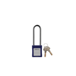 ONEBIZ Long Shackle Safety Padlock New Blue OB 14-BDG23UNDKD Thermoplastic Safety Padlock