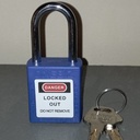 Compact Safety Padlock Blue OB 14-BDG03UNDKD LOTO
