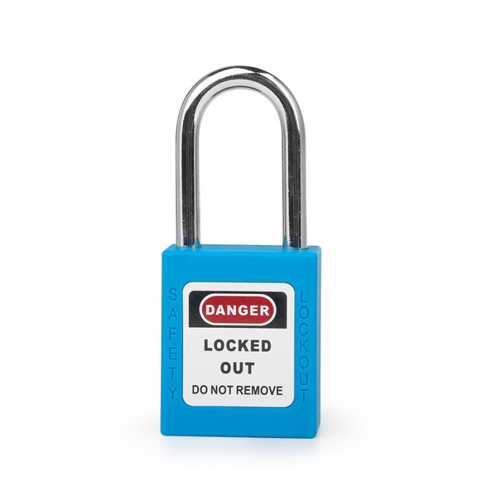 Gembok Industri Safety Loto Padlock Steel Tahan Panas Tahan Cuaca LOTO - Biru