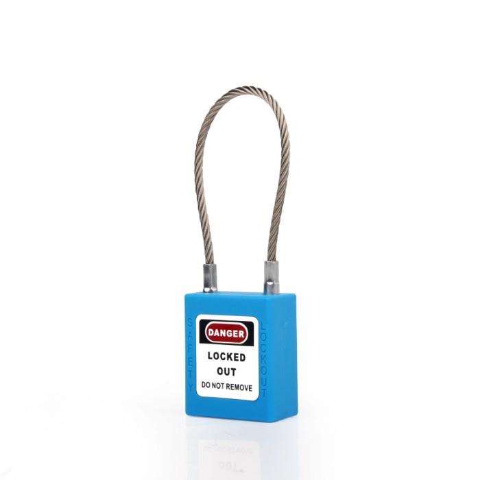 Steel Cable Padlock Safety Lock out Tag out, Gembok LOTOTO Gembok Mekanik LOTO - Hijau