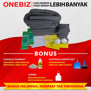 ONEBIZ Universal Spill Kit 120 Liter - Penyerap Tumpahan Cairan 32 Galon (Refill)