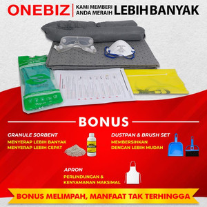 ONEBIZ Refill Spill Kit 15 Liter - Penyerap Tumpahan Universal 4 Galon