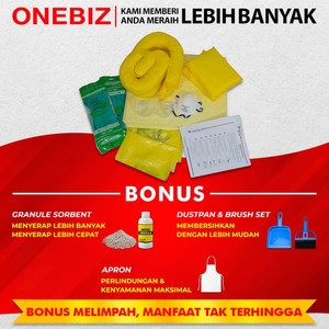 Alat Penyerap Tumpahan Kimia 75L ONEBIZ - Spill Kit Isi Ulang (Chemical)
