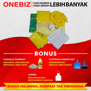ONEBIZ Chemical Spill Kit 45 Liter - Penyerap Cairan Kimia 12 Galon (Refill)