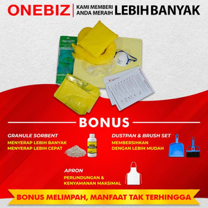 ONEBIZ Refill Spill Kit 30 Liter - Penyerap Tumpahan Cairan Kimia (8 Galon)