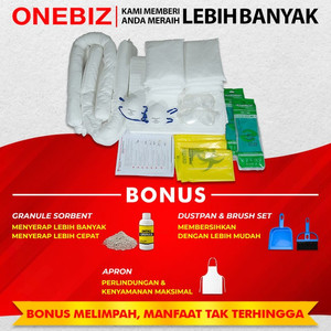 ONEBIZ Oil Spill Kit 120 Liter - Kit Penanggulangan Tumpahan Minyak 32 Galon Refill
