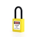 Gembok Safety Padlock Leher Hitam Nylon Lock out Tag out Padlock - Hitam