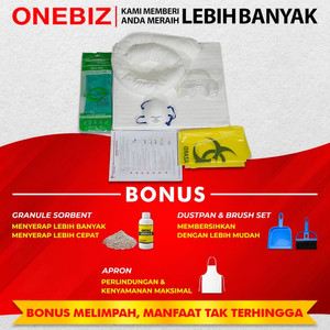 ONEBIZ Oil Spill Kit 15 Liter - Kit Penanggulangan Tumpahan Minyak 4 Galon Refill