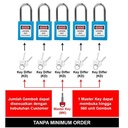 LOTOTO (Lockout Tagout Tryout) Paket Gembok Master Key Padlock Biru