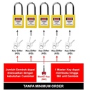 LOTOTO (Lockout Tagout Tryout) Paket Gembok Master Key Padlock Kuning