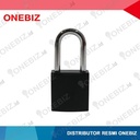 Aluminium Die Cast SAFETY PADLOCK Black Hitam Certificate Original