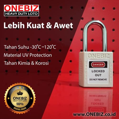 LOTO Padlock Equivalent Masterlock 410WHT Model Master Lock 410WHT