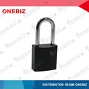 Aluminium Die Cast SAFETY PADLOCK Black Hitam Certificate Original