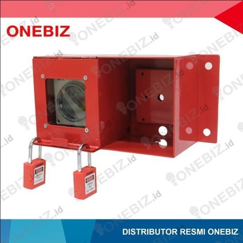 Loto Box Heavy Duty 2 System Horizontal Switch Button + 2 Padlock - Hijau