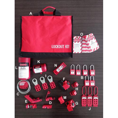 LOTO SET EQUIVALEN MASTERLOCK 1458E410PRE