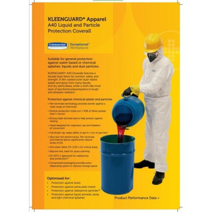 KLEENGUARD A40 97920/L Liquid & Particle Protection Coveralls-CASE